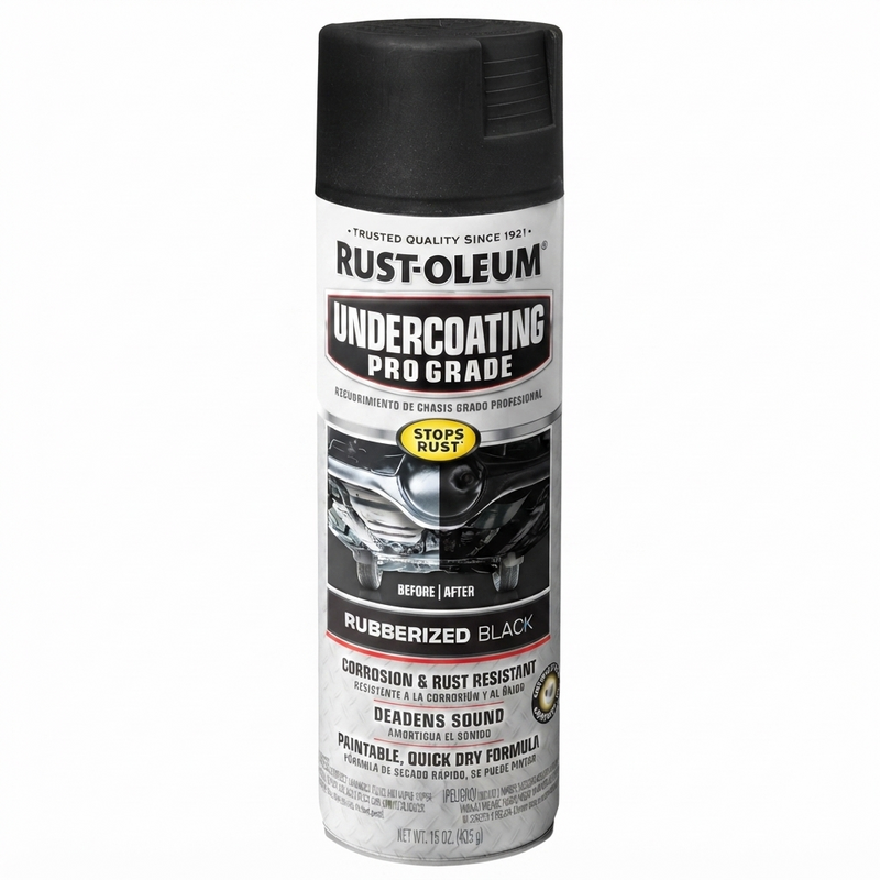 Professional-Grade Rubberized Black Undercoating Spray