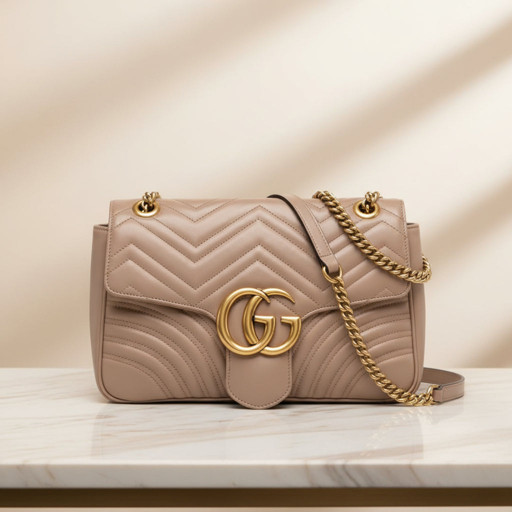 Gucci GG Marmont Small Shoulder Bag — Matelassé Leather