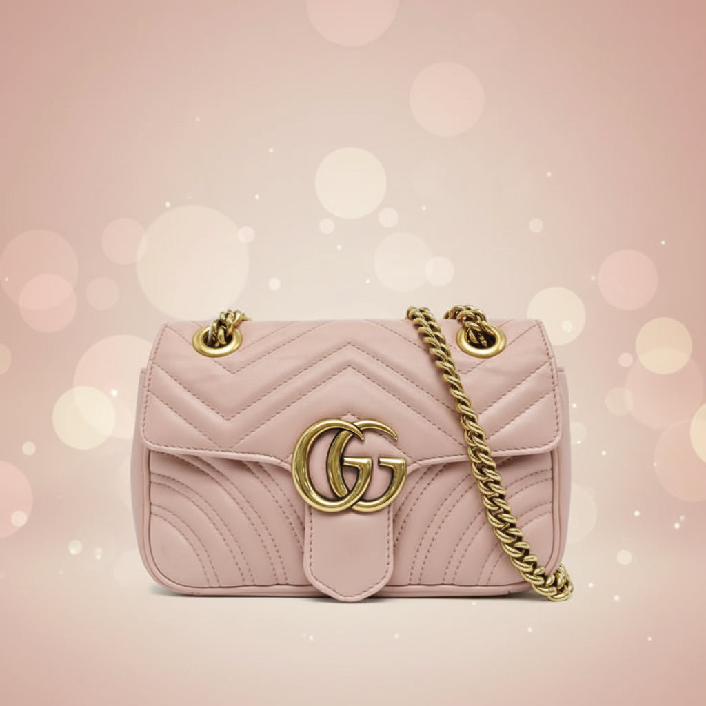 Gucci GG Marmont Small Shoulder Bag — Matelassé Leather