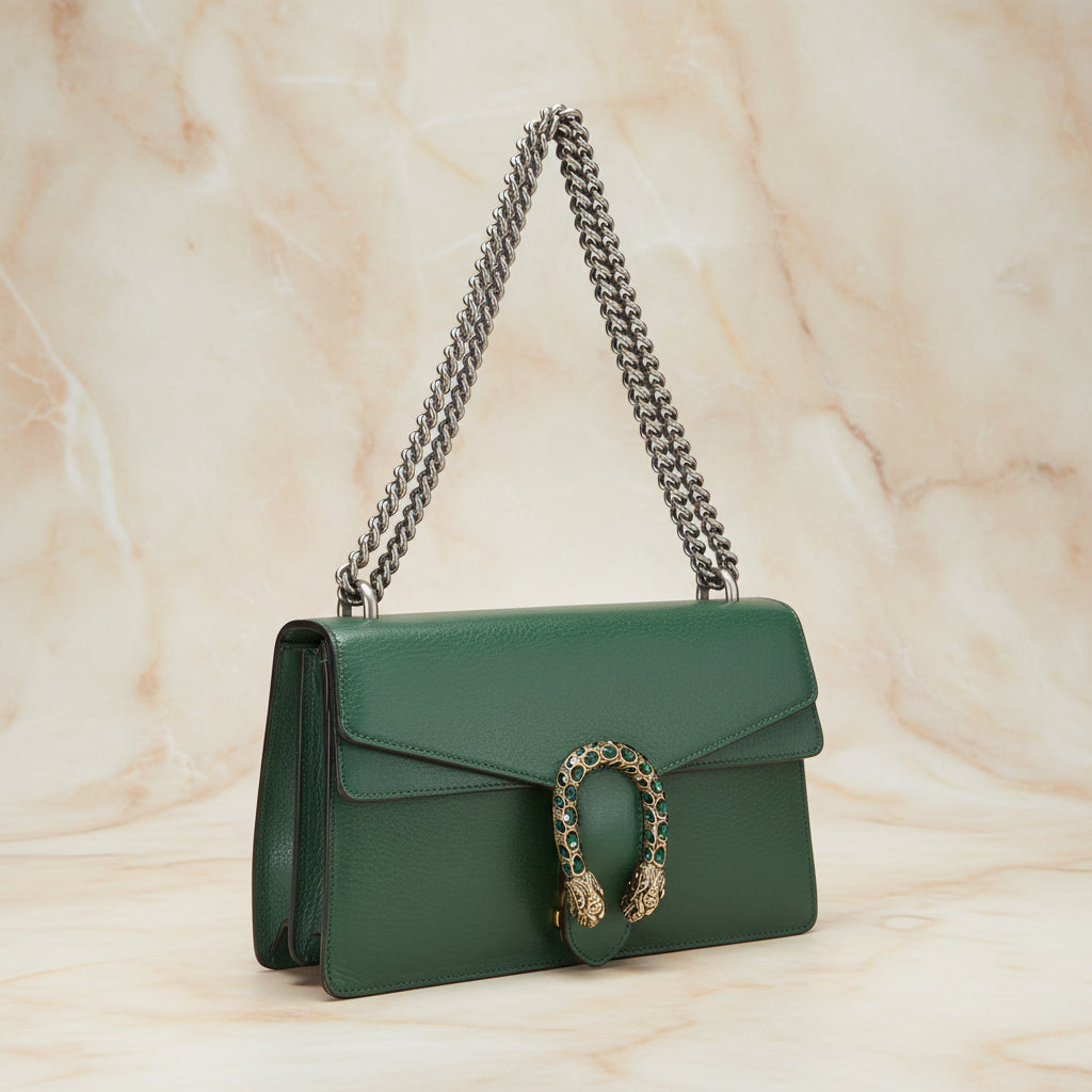 Gucci Dionysus Small Shoulder Bag — Black Leather