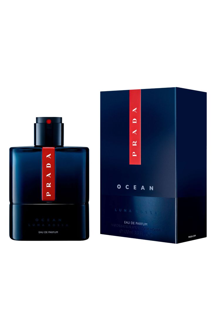 Prada Luna Rossa Ocean Eau de Parfum 100ml blue gradient bottle for men