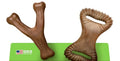 Small Bacon Wishbone & Dental Dog Chew Toy Set (2-Pack)