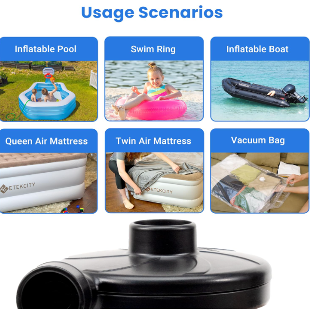 Portable Electric Air Pump for Inflatables
