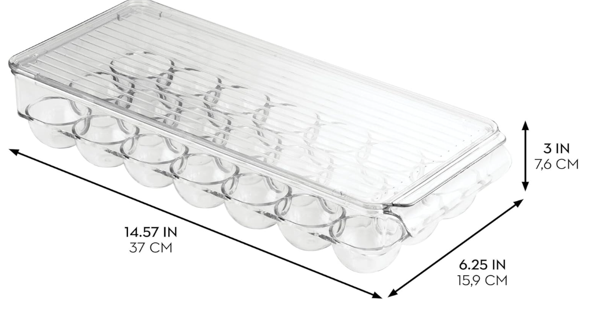 Clear Fridge Egg Storage Holder