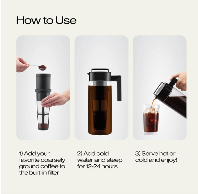 Cold Brew Coffee Maker Pitcher