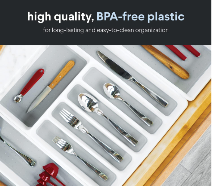 Large Silverware Drawer Organizer