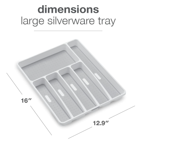 Large Silverware Drawer Organizer