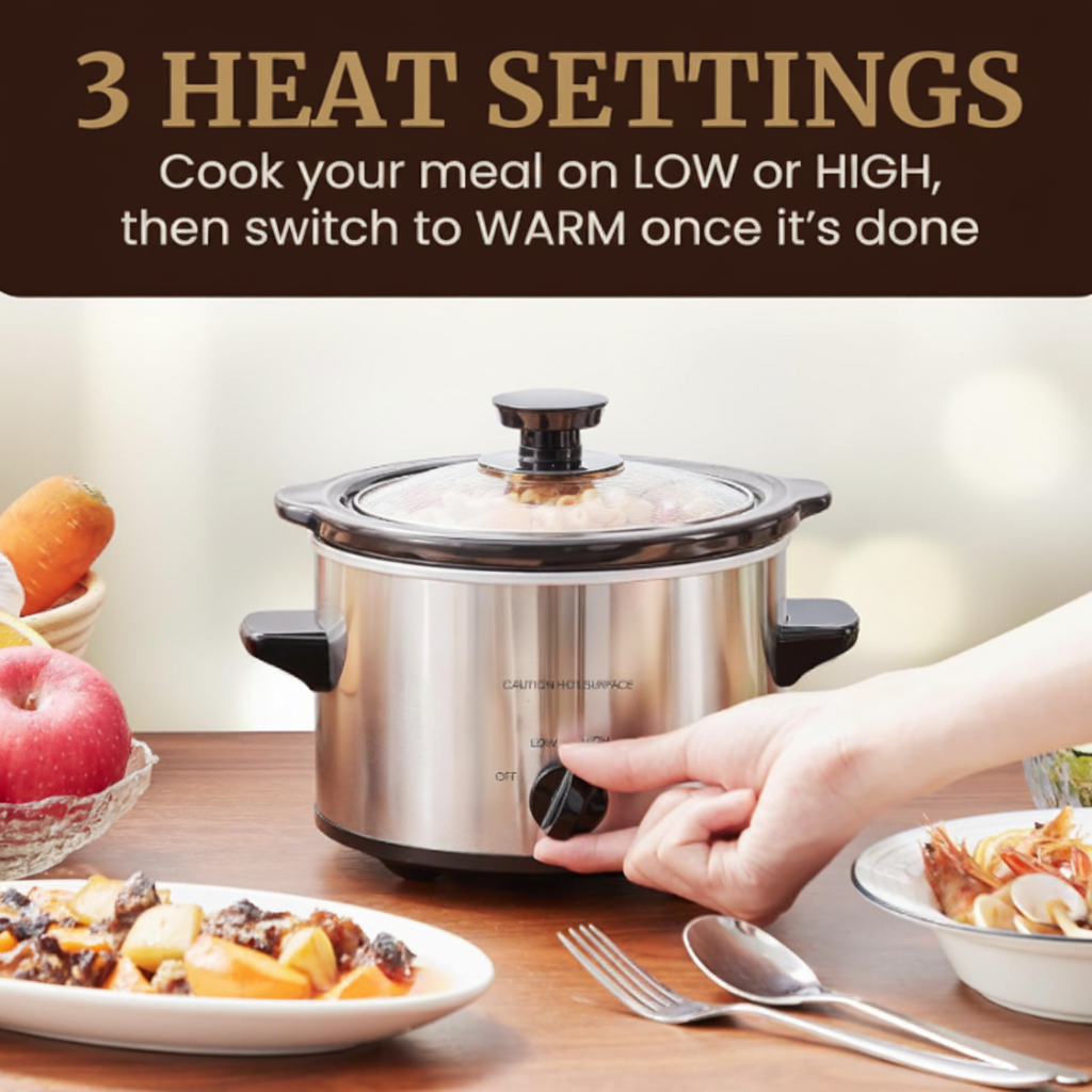1.5 Qt Mini Slow Cooker