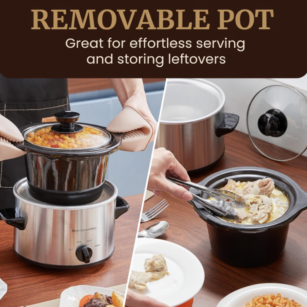 1.5 Qt Mini Slow Cooker