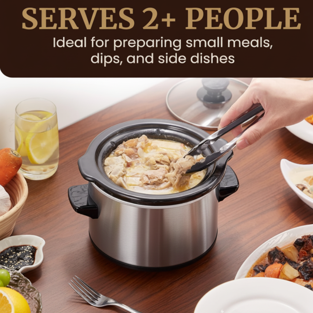 1.5 Qt Mini Slow Cooker
