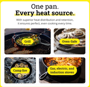 Reversible Cast Iron Grill Griddle