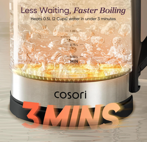 1.7L Glass Electric Kettle