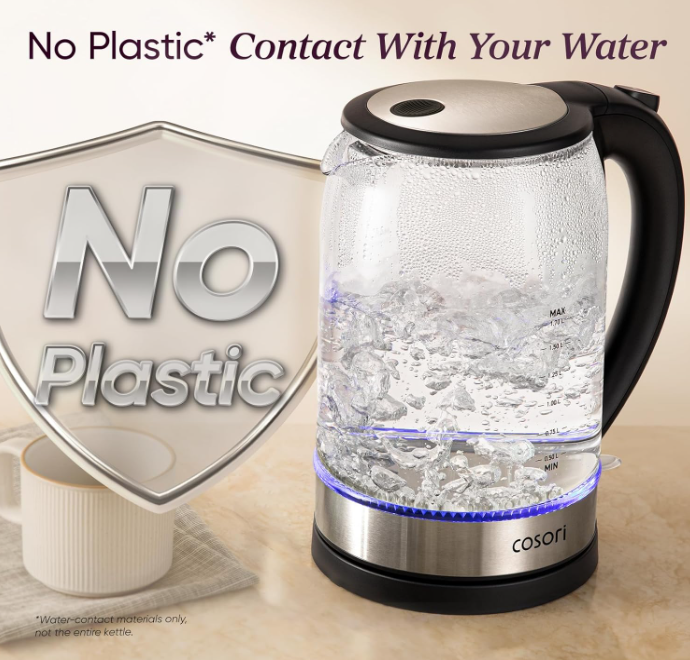 1.7L Glass Electric Kettle