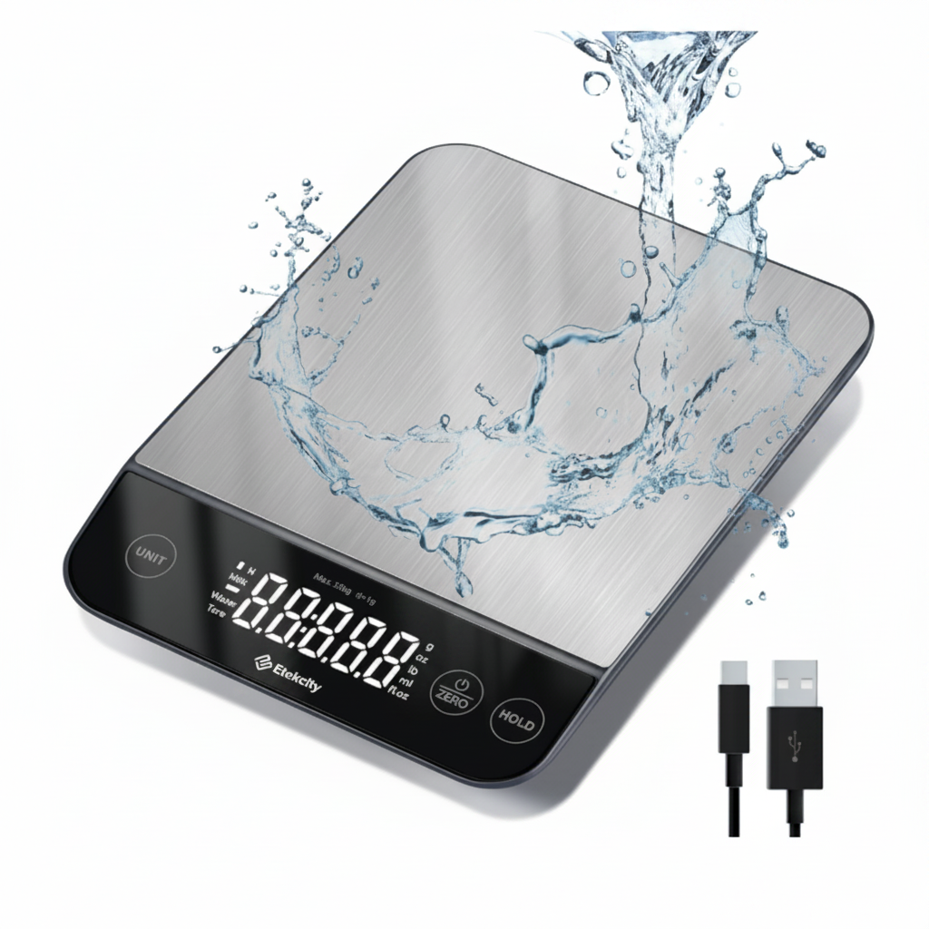 22 lb Rechargeable Digital Kitchen Scale
