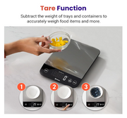22 lb Rechargeable Digital Kitchen Scale