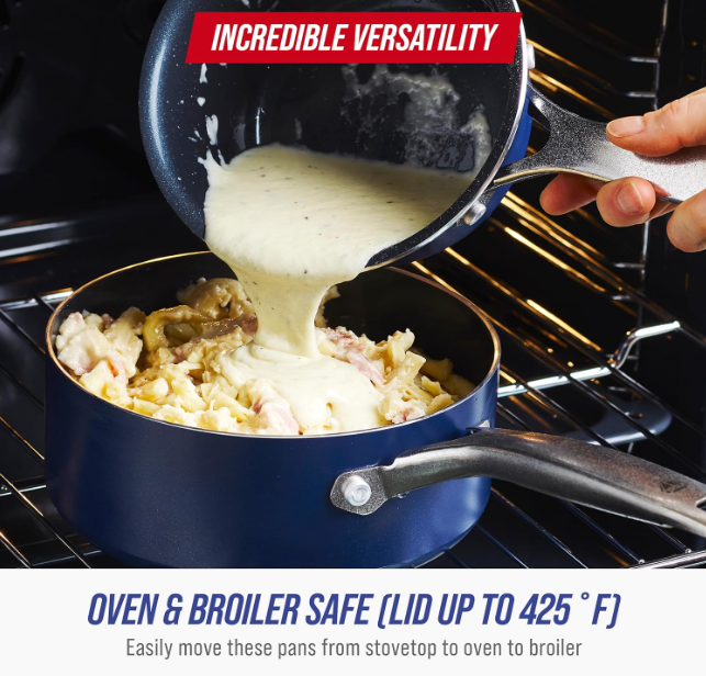 Nonstick Ceramic Saucepan with Lid