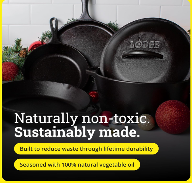 Pre-Seasoned Cast Iron Cookware Set