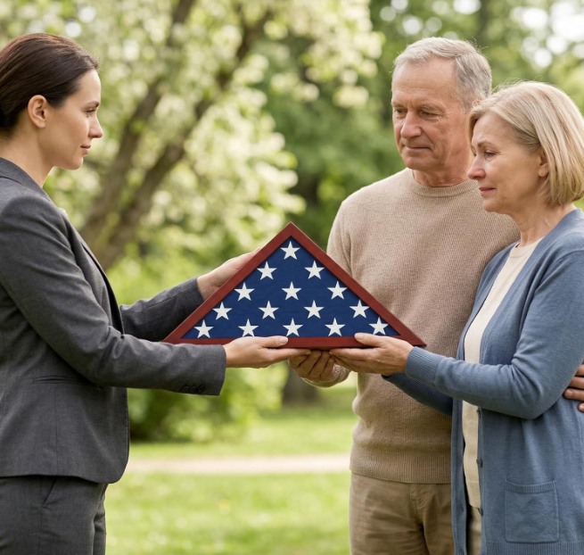 Burial Flag Display Case
