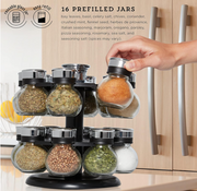16-Jar Revolving Spice Rack
