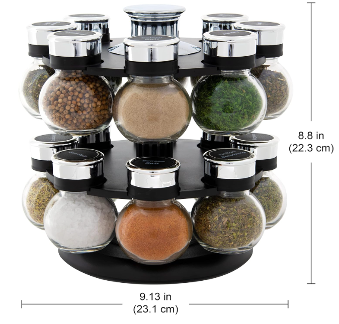 16-Jar Revolving Spice Rack