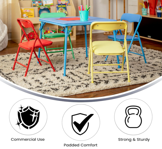 Kids Folding Table & Chair Set