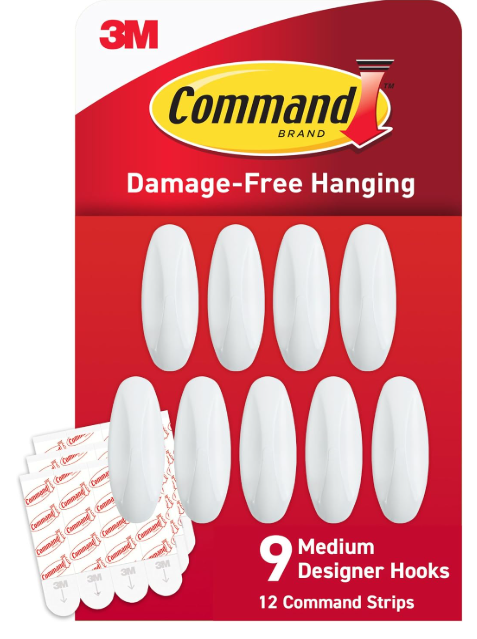 Medium Adhesive Wall Hooks Set