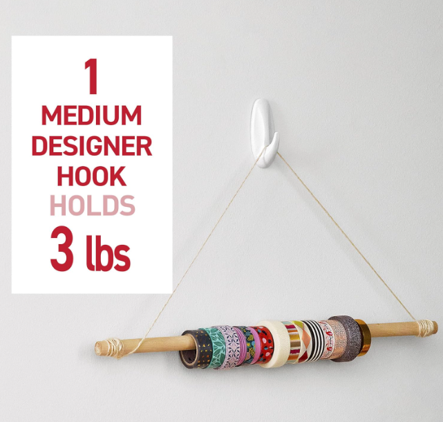 Medium Adhesive Wall Hooks Set