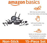 15-Piece Nonstick Cookware Set