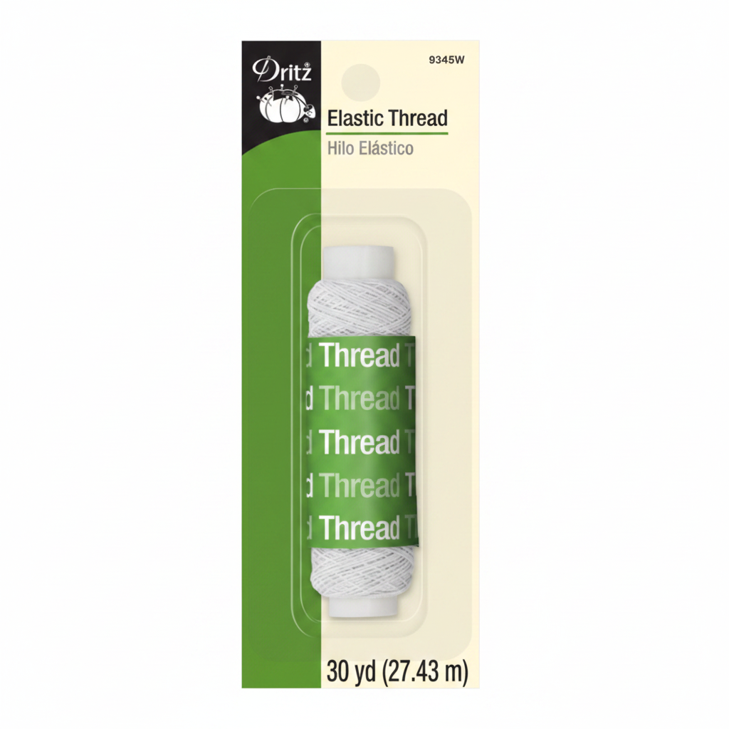 White Elastic Sewing Thread