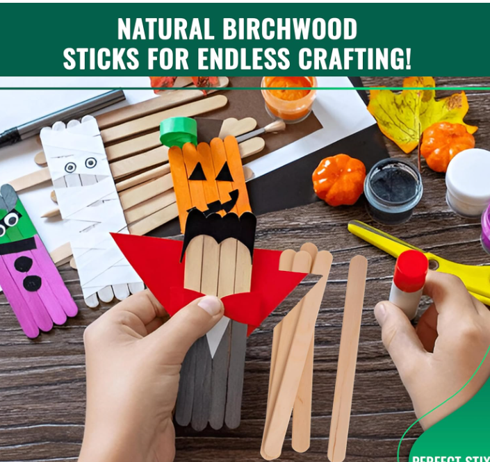 Natural Wood Craft Sticks