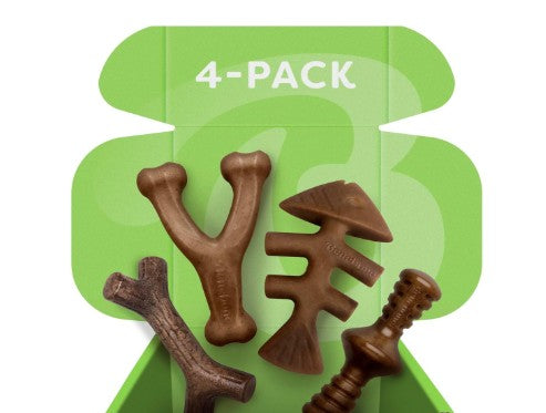 Durable Dog Chew Bone Set for Small Dogs (4-Pack)