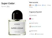 Byredo Super Cedar Eau de Parfum Spray 100ml / 3.4oz Unisex