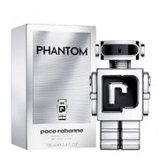 Paco Rabanne Phantom Eau de Toilette 100ml 3.4 fl oz silver robot-shaped bottle - lavender and vanilla fragrance for men