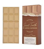 Sabrina Carpenter Sweet Tooth Caramel Dream Eau de Parfum 75ml 2.5 oz caramel chocolate bar shaped bottle with brown box