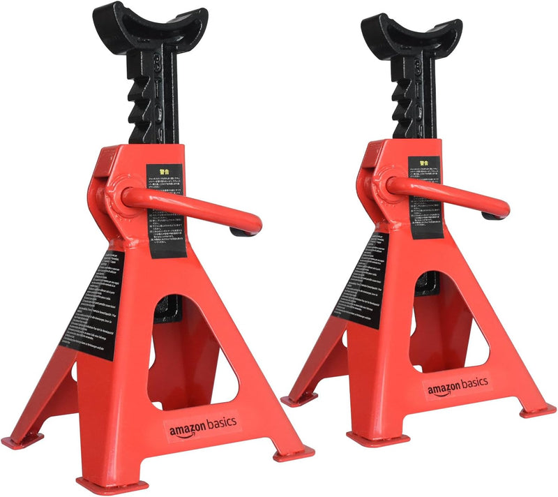 Amazon Basics 3-Ton Steel Jack Stands – 6,000 lb, Pair