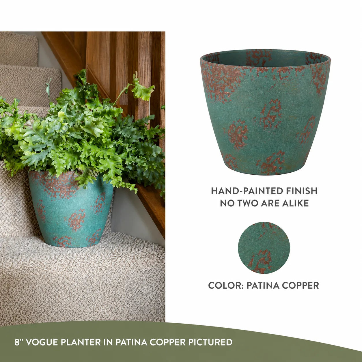 Rustic Resin Flower Planter