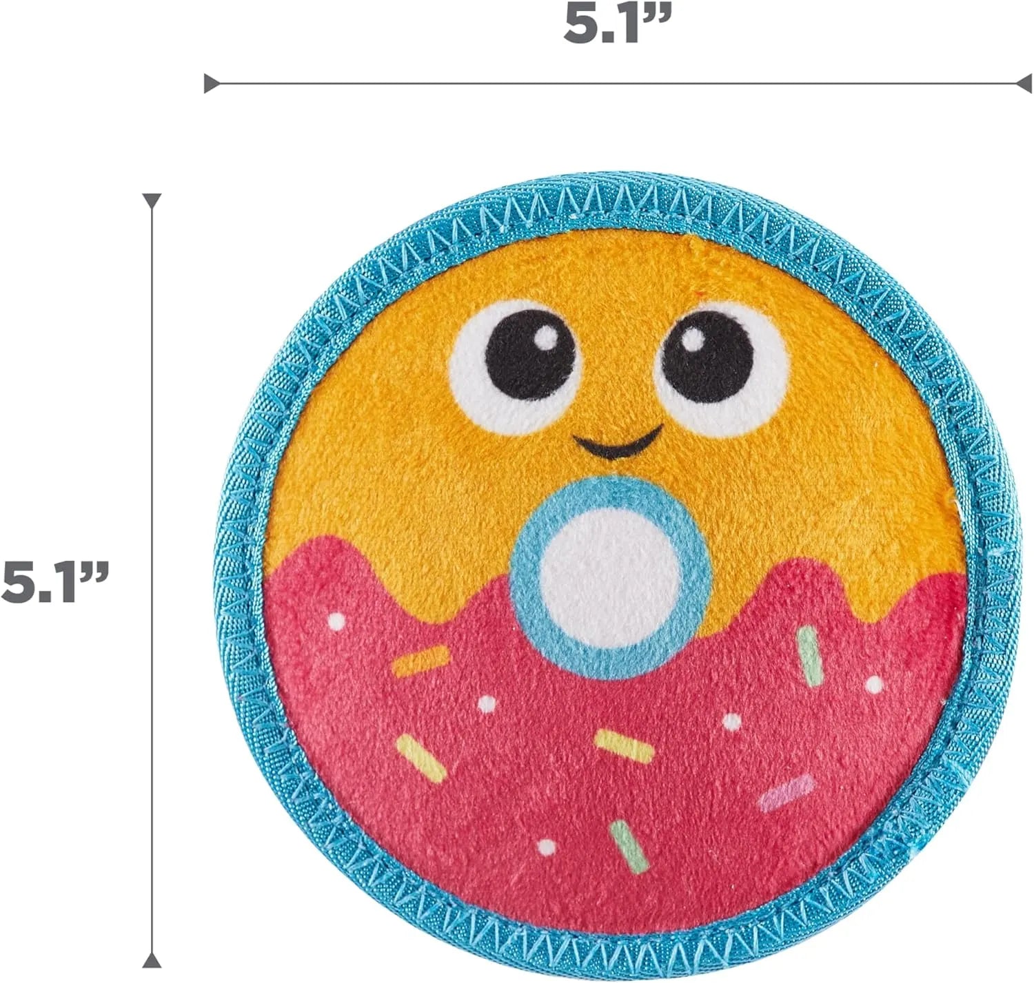 Durable Squeaky Donut Dog Toy