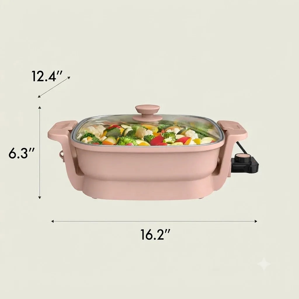 12-Inch Electric Ceramic Skillet Blossom