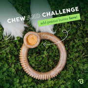 Bacon Flavor Ring Dog Chew Toy – Medium