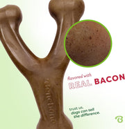 Bacon Flavor Wishbone Dog Chew Toy – Large