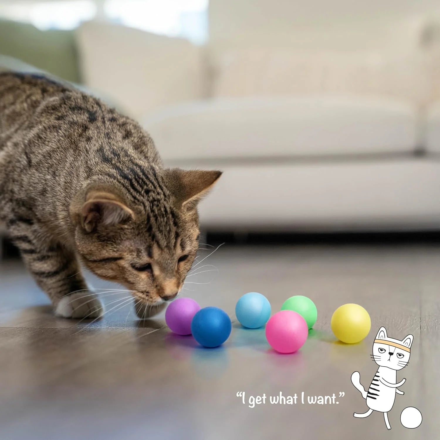 Replacement Balls for Cat Track Toys (6-Pack)