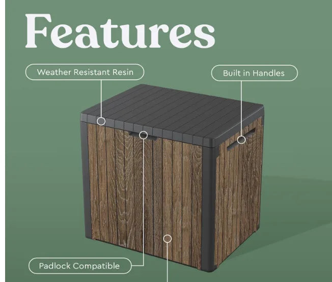 30 Gallon Outdoor Storage Deck Box