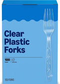 Clear Plastic Forks 100 Count