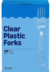 Clear Plastic Forks 100 Count