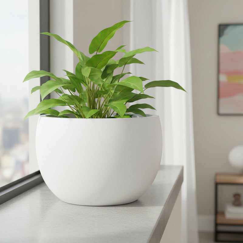 Charcoal Concrete Planter