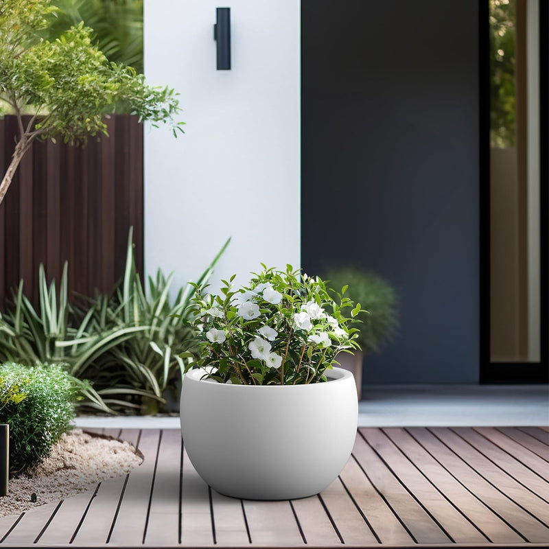 Charcoal Concrete Planter