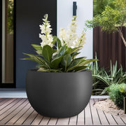 Charcoal Round Planter