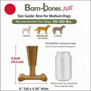Chicken Flavor T-Bone Dog Chew Toy – Medium
