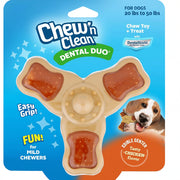 Chicken Flavor Tri-Point Dental Dog Chew Toy – Medium