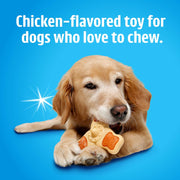 Chicken Flavor Tri-Point Dental Dog Chew Toy – Medium